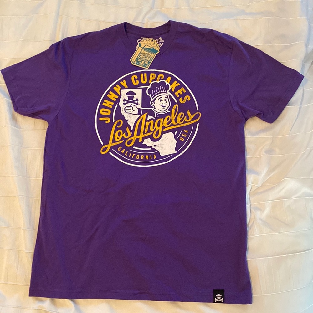 Johnny Cupcakes Purple shirt